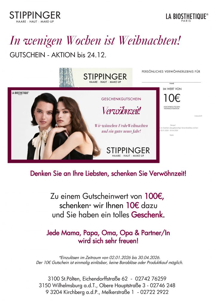 Weihnachtskationen Friseur Stippinger 2025