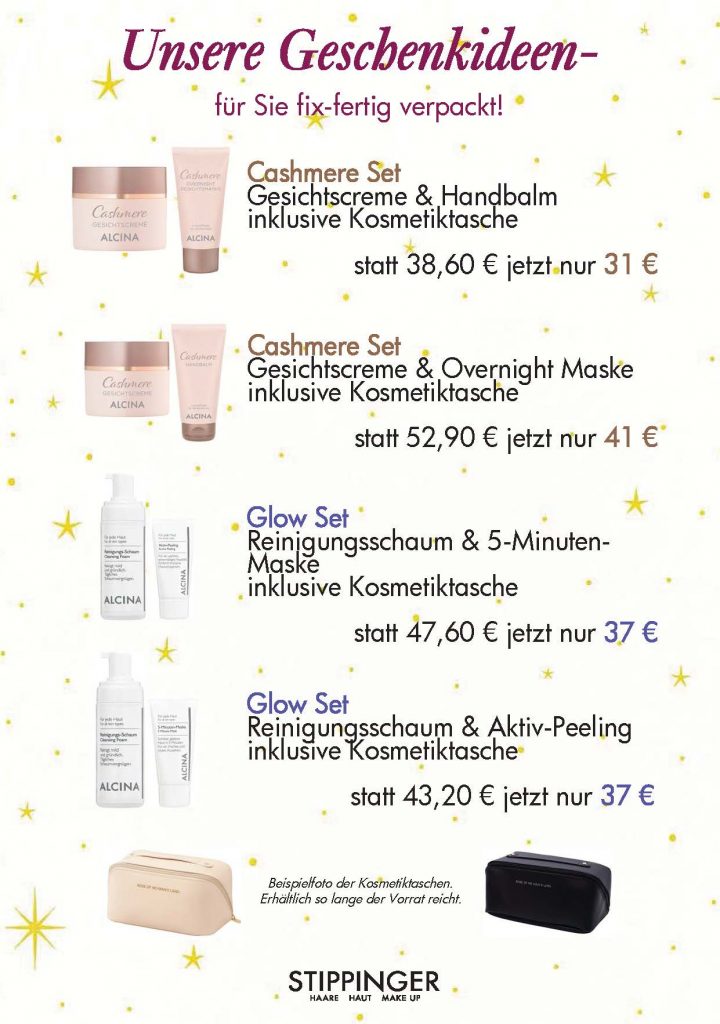 Alcina Weihnachtsaktionen 2025 - Friseur Stippinger